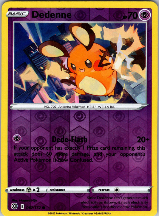 Dedenne | 067/172 | SWSH09: Brilliant Stars | Reverse Holofoil