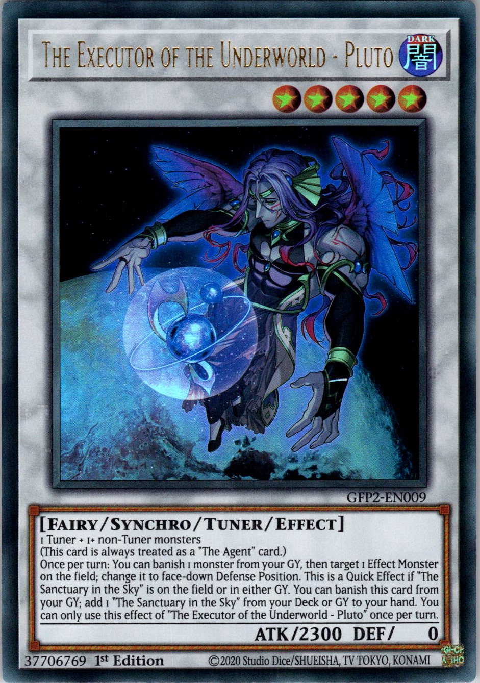 The Executor of the Underworld - Pluto 1st Edition Ultra Rare Ghosts From the Past: The 2nd Haunting GFP2-EN009 NM