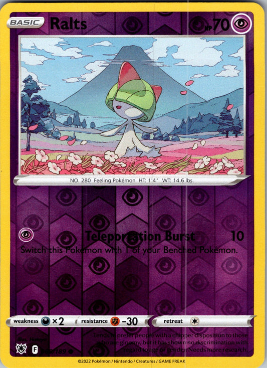 Ralts | 060/189 | SWSH10: Astral Radiance | Reverse Holofoil