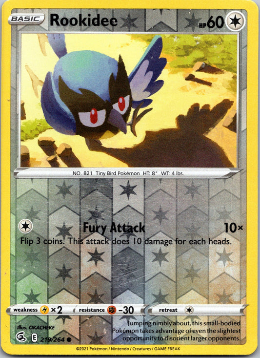 Rookidee | 219/264 | SWSH08: Fusion Strike | Reverse Holofoil