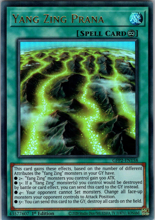 Yang Zing Prana 1st Edition Ultra Rare Ghosts From the Past: The 2nd Haunting GFP2-EN158 NM