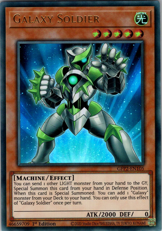 Galaxy Soldier 1st Edition Ultra Rare Ghosts From the Past: The 2nd Haunting GFP2-EN105 NM