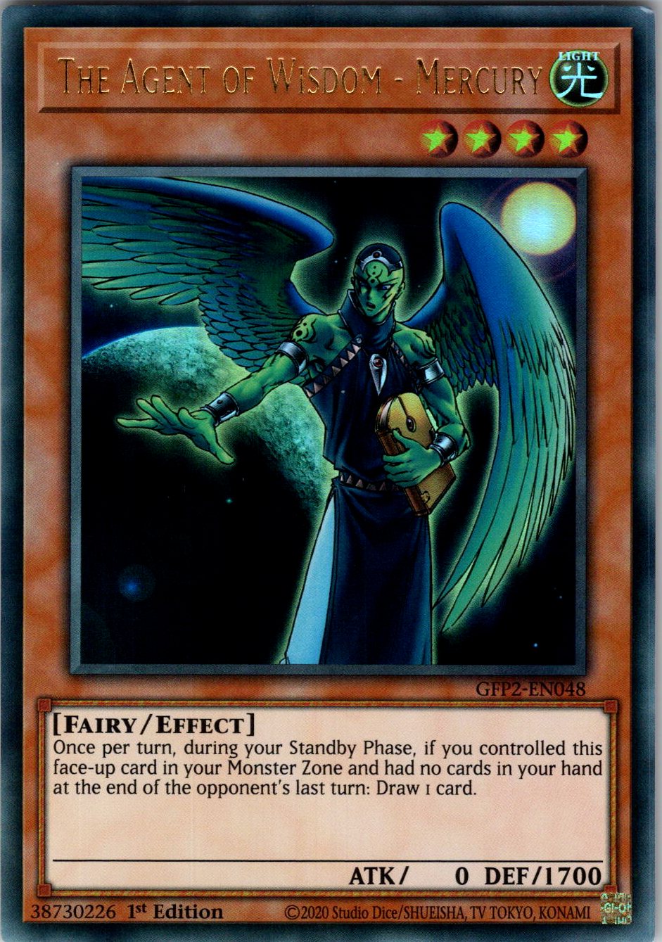 The Agent of Wisdom - Mercury 1st Edition Ultra Rare Ghosts From the Past: The 2nd Haunting GFP2-EN048 NM