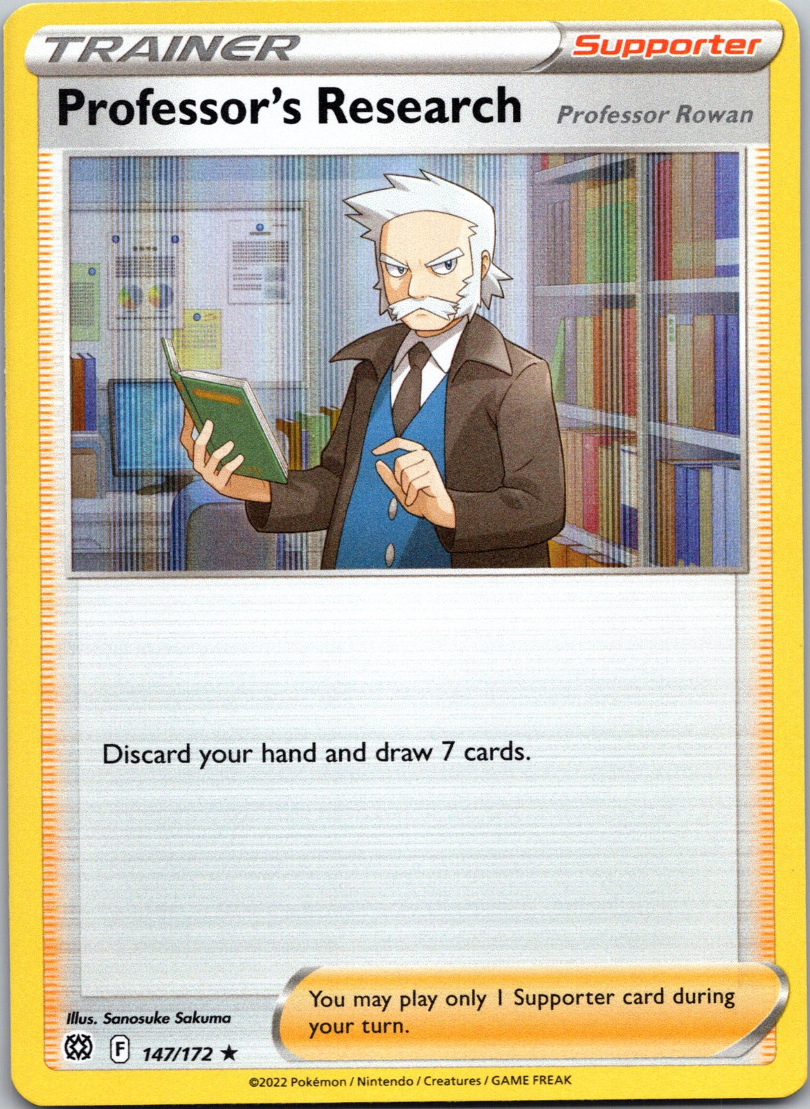 Professor's Research [Professor Rowan] | 147/172 | SWSH09: Brilliant Stars | Holofoil