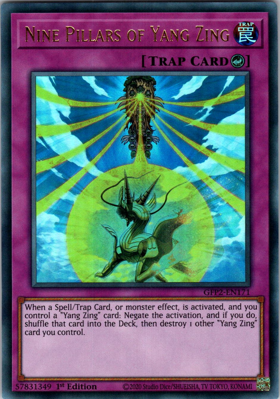 Nine Pillars of Yang Zing 1st Edition Ultra Rare Ghosts From the Past: The 2nd Haunting GFP2-EN171 NM