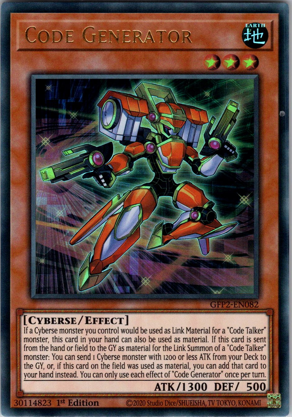 Code Generator 1st Edition Ultra Rare Ghosts From the Past: The 2nd Haunting GFP2-EN082 NM